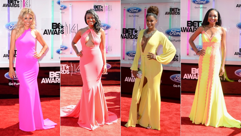Illustration for article titled Cleavage, Cut Outs and Crop Tops at the BET Awards